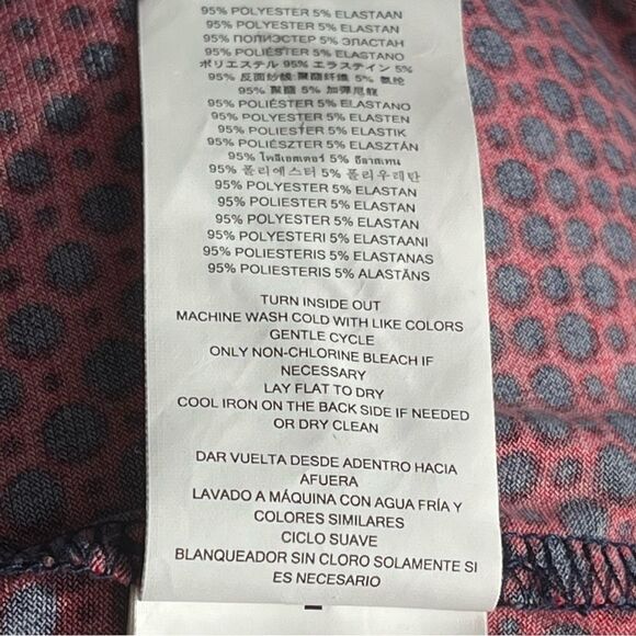 Michael Michael Kors red with navy blue polka dot peasant style blouse Size S - Picture 11 of 13